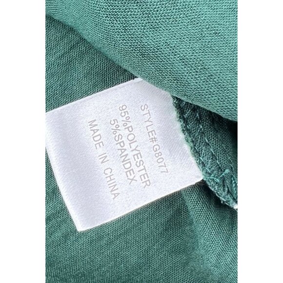 Jodifl Women Green Long Sleeve Blouse M 58% Polyester 38% Rayon 4% Spandex - Picture 4 of 5